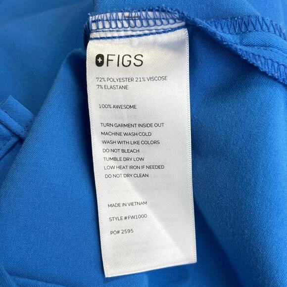 Figs Scrub Set Zamora Jogger Pants XSP Catarina Scrub Top XXS Capri Blue - Picture 8 of 16